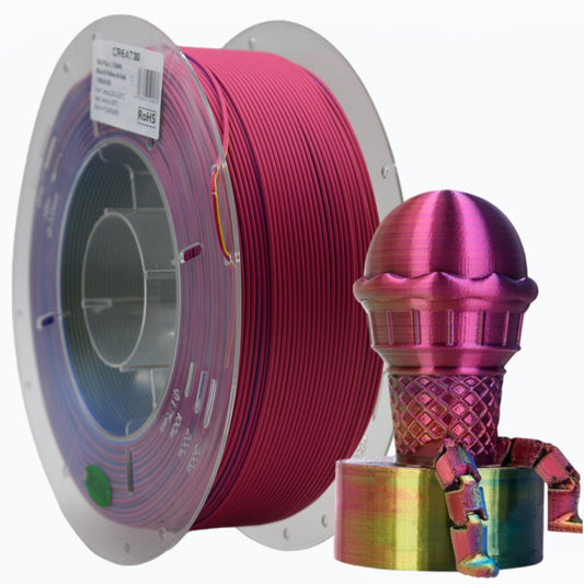 PLA Silk - Blue & Yellow & Red