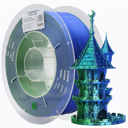 PLA Silk - Green & Blue